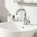 Oc�an robinet lavabo mitigeur salle de bain, 360� rotatif bec / u - forme design courb� classique, acier ...