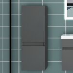 Ocean sanitaire - 83cm colonne salle de bain anthracite, armoire haute étagère de rangement, meuble de ... Ocean sanitaire - 83cm colonne salle de bain anthracite, armoire haute étagère de rangement, meuble de ...