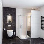 Ocean sanitaire - oc�an cabine de douche 90x70x185cm 2 portes coulissantes acc�s d'angle
