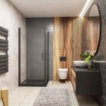 Ocean sanitaire - ocan cabine de douche 90x80x200cm cabine de douche noire mate