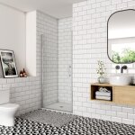 Ocean sanitaire - porte de douche hauteur 180cm profil chrom, porte de douche pivotante 90x180cm verre ...