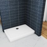 Ocean sanitaire - ocan receveur de douche l. 110 x l. 90cm blanc, rectangulaire, extra - plat avec le ...