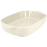 Octave plat a four rectangle 2, 2 l beige 33 x 20 cm en gres - menastyl