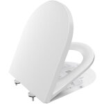 Odipie - abattant wc � fermeture douce, abattant wc en forme de d, abattant wc blanc, abattant wc � d�gagement ...