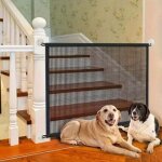 Odipie - barri�re de s�curit� portable pour chien 110 x 72 cm, extensible et pliable, id�ale pour la ...