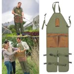 Odipie - tablier de jardinage long et imperm�able avec leggings et poche pour t�l�phone pour femmes et ...