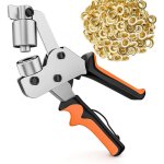 Oeillets m�talliques kit 10mm, pince � oeillet avec 300 oeillets, pinces perforatrices � ?illets, ensemble ...
