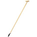 Monmobilierdesign - ogrod binette  lame large manche long avec poigne en t en bois de frne fsc