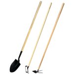 Ogrod lot d'outils de jardinage pelle bêche + râteau + serfouette panne et langue Ogrod lot d'outils de jardinage pelle bêche + râteau + serfouette panne et langue