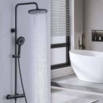 Ohpa - colonne de douche thermostatique en inox avec filtration, barre r�glable en hauteur, douchette ...