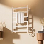 S�che - serviette, 700�500 mm chauffe serviette salle de bain, avec �cran tactile, minuterie et temp�rature ...