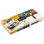 Oil stick - extra - fine - solide - sennelier - coffret bois - 12 couleurs + accessoires