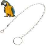 Oiseau pied chane volant en acier inoxydable formation corde en plein air perroquet cheville pied anneau ...