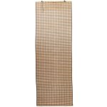 Okaffarefatto - store rouleau en bois de bambou bordeaux borde 120 cm x 300 cm lux