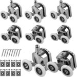 8 roulettes porte de douche coulissante roulette porte coulissante douche en alliage de zinc 23 mm de ... 8 roulettes porte de douche coulissante roulette porte coulissante douche en alliage de zinc 23 mm de ...