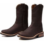 42: bottes en cuir old west roper avec semelle en caoutchouc 42: bottes en cuir old west roper avec semelle en caoutchouc