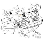 Moyeu porte - lame pour tracteur de pelouse original emak c6180138a Moyeu porte - lame pour tracteur de pelouse original emak c6180138a