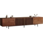 Oleylucklive - meuble tv 180 cm pour écran 70', rangement noyer, pour salon Oleylucklive - meuble tv 180 cm pour écran 70', rangement noyer, pour salon