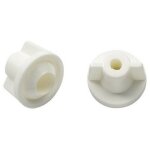Olfa - lot de 2 �crous papillons nylon m6 pas de 100 pour abattant de wc . compatible avec tous les abattants ...
