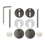 Kit de fixation dclipsable descente manuelle pour abattant olfa ariane, wood slim, versaille, veneto ...
