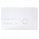 Oli bouton de chasse d'eau 9413 - blanc - r�sistant aux rayures - compatible wc suspendu