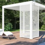 Ombrea - panneau brise - vue horizontal 1m vs - blanc Ombrea - panneau brise - vue horizontal 1m vs - blanc
