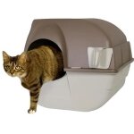 Omega paw roll'n clean bac � liti�re brun et gris