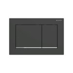Omega30 - plaque de déclenchement, noir mat / chrome brillant 115. 080. 14. 1 - geberit Omega30 - plaque de déclenchement, noir mat / chrome brillant 115. 080. 14. 1 - geberit
