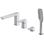 Omnires - parma - mitigeur pour rebord de baignoire, installation 4 trous, chrome pm7432cr