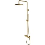 Otitec - omnires y - set de douche avec thermostat, diamètre 25 cm, or brossé y1244suglb Otitec - omnires y - set de douche avec thermostat, diamètre 25 cm, or brossé y1244suglb