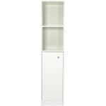 Zen - colonne de salle de bain  poser abby - 35cm - blanc - laqu - livr mont - ondee