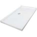 Ondee - zen - receveur de douche cera 2 - 100 x 70 cm - cramique - blanc
