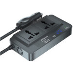 Onduleur de puissance de voiture 200w, adaptateur de prise de voiture, chargeur de sortie dc 12v � 220v, ...