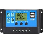 Onduleur solaire - contrleur de charge 30a - noir - 12v / 24v - cran lcd - usage domestique