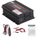 Onduleur de voiture 12v dc � 220v ac, puissance de cr�te 3000w, affichage lcd, convertisseur d'ondes ...