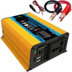 Onduleur de voiture 300 w, 12 v cc � 220 v ca, convertisseur de puissance pour v�hicules, avec adaptateur ...