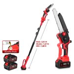 Lagueuse sur perche sans fil, mini trononneuse  batterie 8 pouces brushless, perche lagueuse lectrique ...