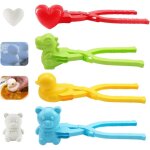 Onigiri mold ? lot de 4 moules � boules de riz antiadh�sifs (canard, dinosaure, ours, amour)