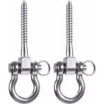 2 pièces 900kg capacité 304 acier inoxydable crochet de plafond, suspension trainer kit de suspension ... 2 pièces 900kg capacité 304 acier inoxydable crochet de plafond, suspension trainer kit de suspension ...