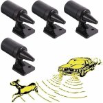 Lot de 4 alerte de voiture moto cerf ultrasons faune avertissement automatique cerf alerte dtecteur ...
