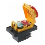 Bouton d'arrt d'urgence de commutateur lectromagntique de machine de dcoupe, commutateur de bouton ...