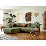 Onyx - canapé modulable d'angle gauche 5 places - en tissu - vert sauge Onyx - canapé modulable d'angle gauche 5 places - en tissu - vert sauge