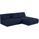 Lisa design - onyx - canapé modulable d'angle réversible 4 places - en tissu mailles 3d - bleu Lisa design - onyx - canapé modulable d'angle réversible 4 places - en tissu mailles 3d - bleu