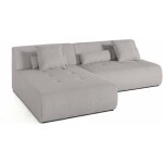 Lisa design - onyx - canapé modulable d'angle réversible 4 places - en velours côtelé - gris clair Lisa design - onyx - canapé modulable d'angle réversible 4 places - en velours côtelé - gris clair