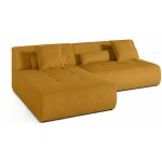 Lisa design - onyx - canapé modulable d'angle réversible 4 places - en velours côtelé - jaune Lisa design - onyx - canapé modulable d'angle réversible 4 places - en velours côtelé - jaune