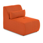 Lisa design - onyx - fauteuil sans accoudoirs - en tissu mailles 3d - orange