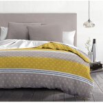 Home linge passion - parure de couette microfibre gris 240 x 260 cm - ophrys