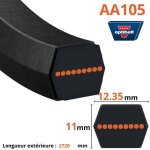 Optibelt - courroie lame tracteur tondeuse aa105 lg2000996
