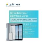 Kit - bai - 4m kit de calfeutrage pour baie vitr�e coulissante, porte - fen�tre jusqu'� 210m - optimea ...