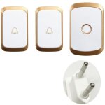 (or)carillon sonnette sans fil 300m - r�cepteur plugin + 2 �metteurs d 'or